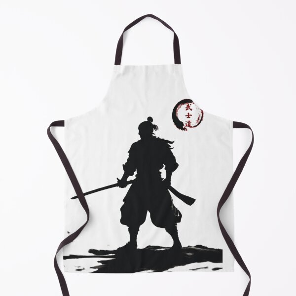 Item preview, Samurai shadow with zen circle and kanji designed and sold by InkdGraphix.
