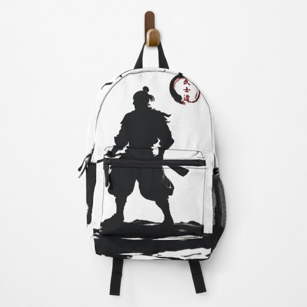 Item preview, Samurai shadow with zen circle and kanji designed and sold by InkdGraphix.
