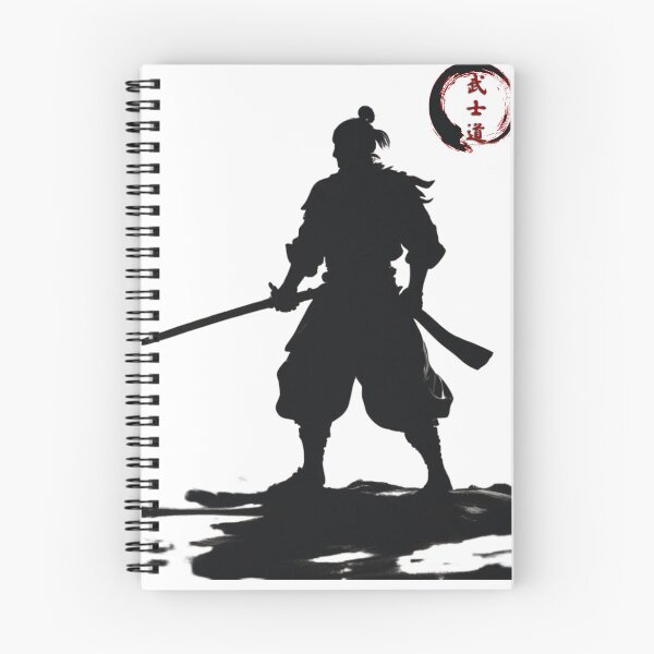 Item preview, Samurai shadow with zen circle and kanji designed and sold by InkdGraphix.