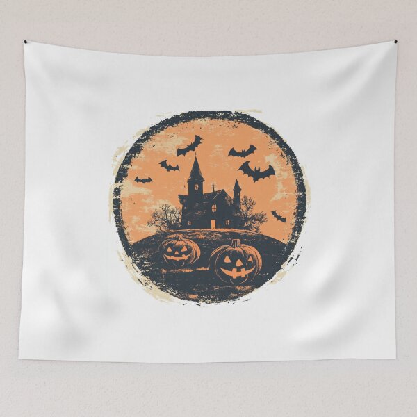Item preview, Faded 1950s Halloween Vintage | Retro Circular T-Shirt Design designed and sold by Moments-Studio.