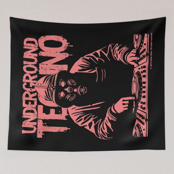 Item preview, Hard Underground Techno Music DJ Life designed and sold by Urban-Alien.