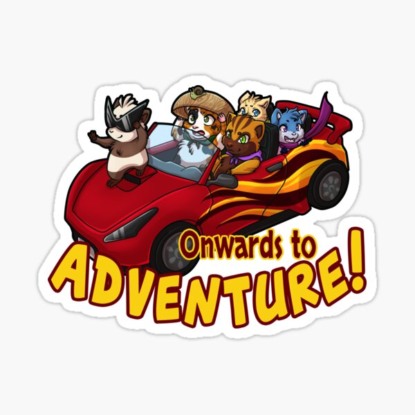 Ichtim - Weiter zum Abenteuer! (Rot) Sticker