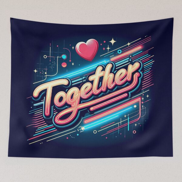 Item preview, Together, typography designed and sold by maxmaj.