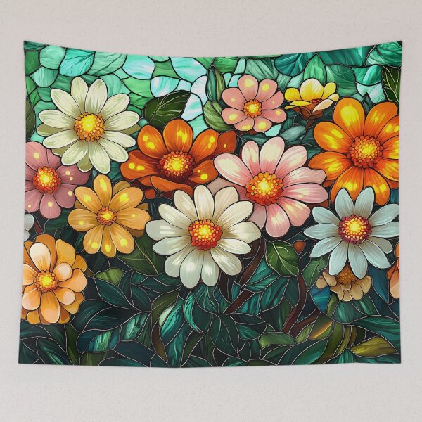 Item preview, Stained Glass of Sunny Floral designed and sold by Cozirlax.