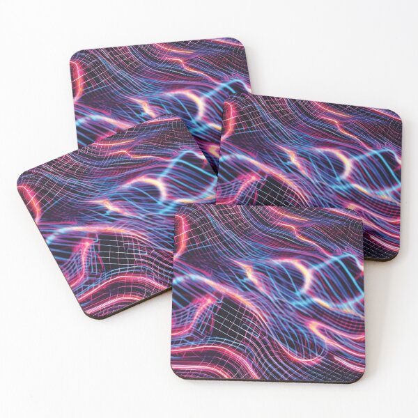 Item preview, Vaporwave Inspired Blurred Waves designed and sold by vfxbear.