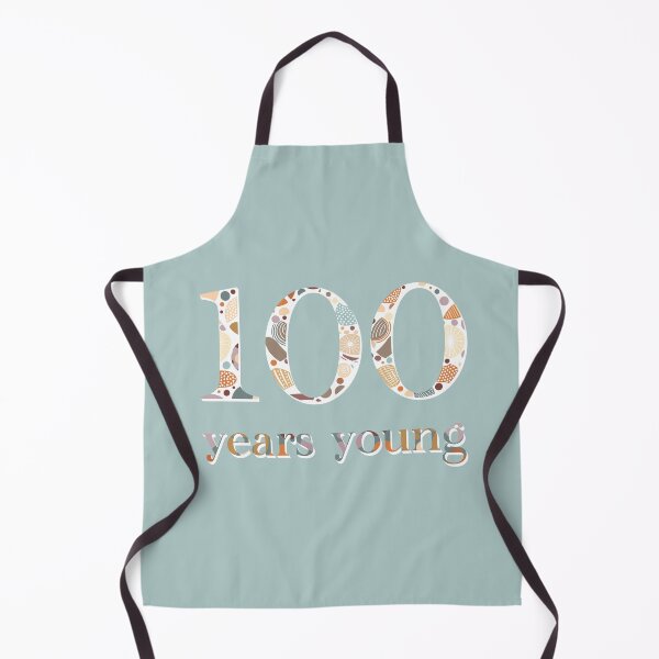 Item preview, "100 Years Young" 3 | Birthday Milestone designed and sold by LiseHoltArt.