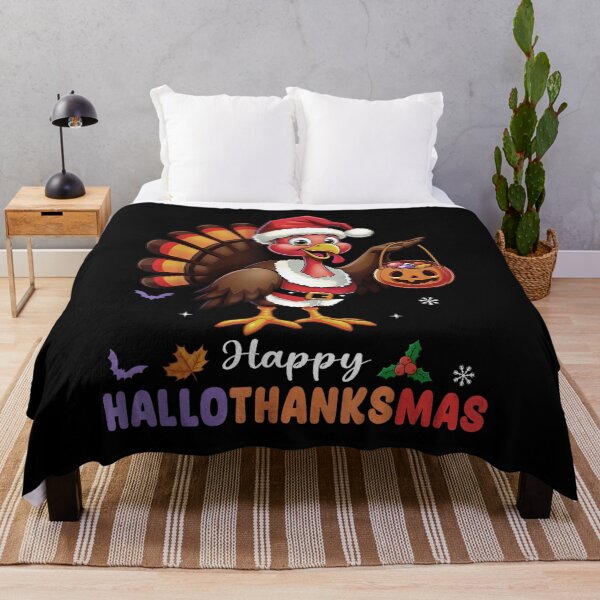 Item preview, Happy Hallothanksmas - Halloween Thanksgiving Christmas designed and sold by Ktbehhorns.