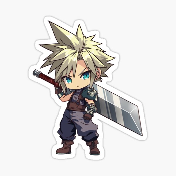 Item preview, Cloud Strife designed and sold by 555-Shop.