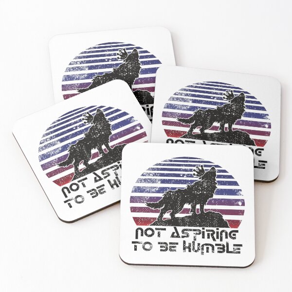 Item preview, Not aspiring to be humble wolf with crown grungy vintage designed and sold by TheRainFamily.