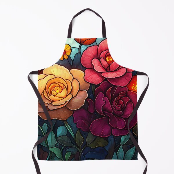 Item preview, Stained Glass of Roses and Poppies designed and sold by Cozirlax.
