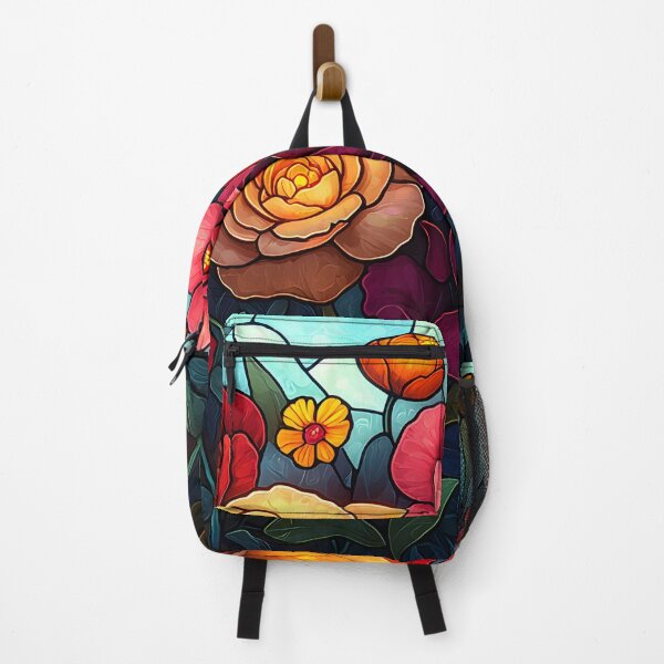 Item preview, Stained Glass of Roses and Poppies designed and sold by Cozirlax.