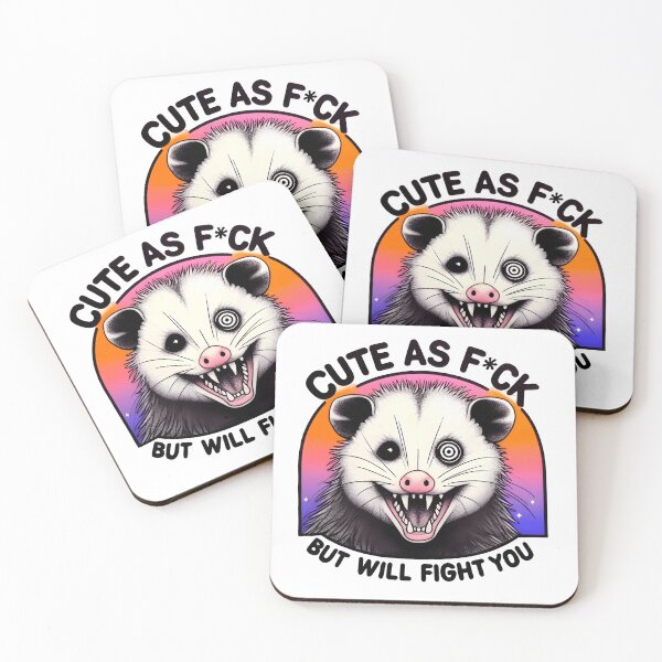 Item preview, Possum, Cute As Feck, But Will Fight You Funny Scary/ Cute designed and sold by SomniferumWars.