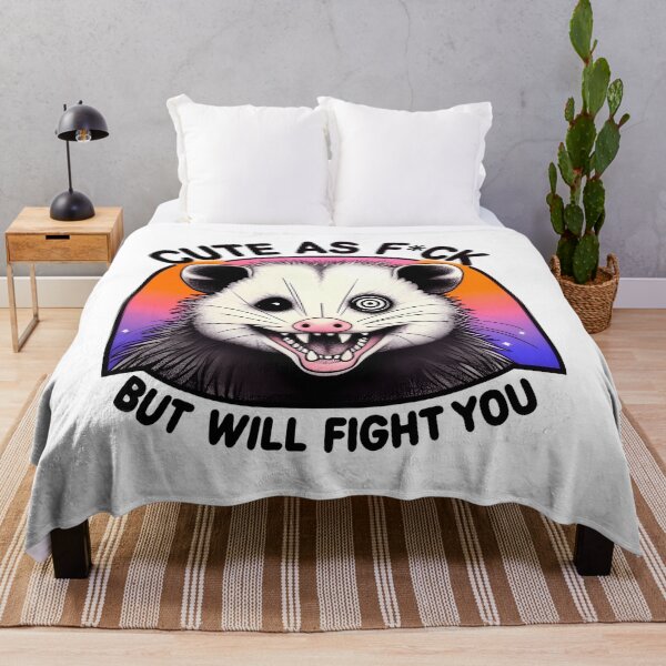 Item preview, Possum, Cute As Feck, But Will Fight You Funny Scary/ Cute designed and sold by SomniferumWars.