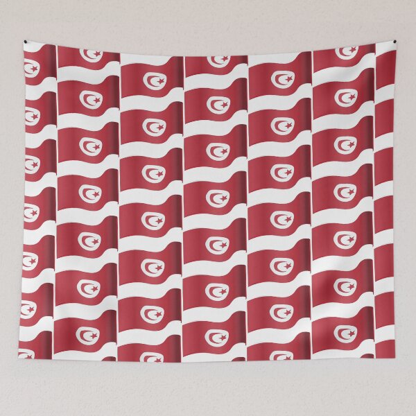 Item preview, Tunisa Flag designed and sold by HarveyHandcraftsandDesigns.
