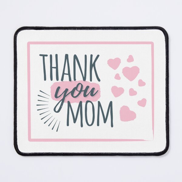 Item preview, Thank you mom font color black and pink designed and sold by anatim33.