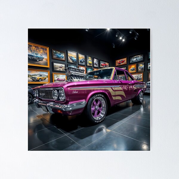 Item preview, 1960s Purple & Gold Cusotmozed Muscle Car designed and sold by RocketMobster.