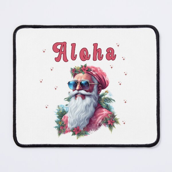 Item preview, Aloha hippie Santa, Beach Christmas Santa designed and sold by MissGraphicTees.