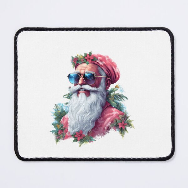 Item preview, hippie Santa, Beach Christmas Santa designed and sold by MissGraphicTees.