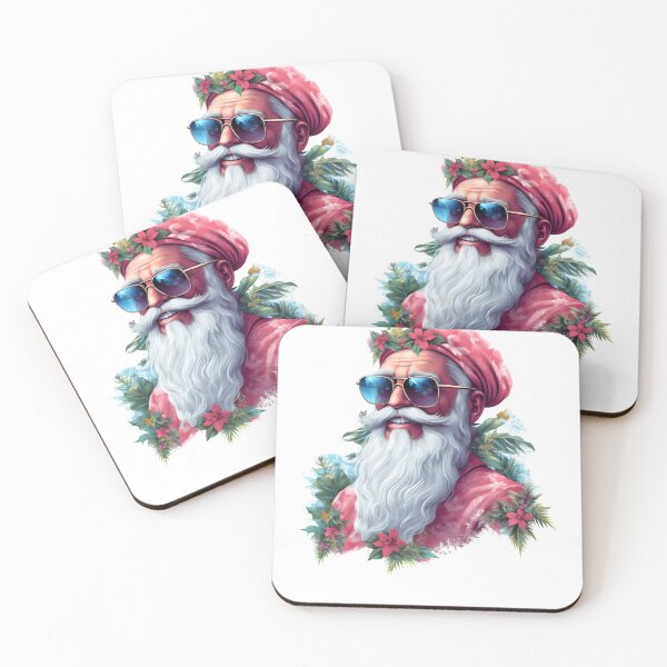 Item preview, hippie Santa, Beach Christmas Santa  designed and sold by MissGraphicTees.