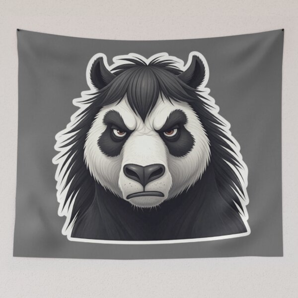 Item preview, Grumpy Panda Horse  designed and sold by StickersRyous.