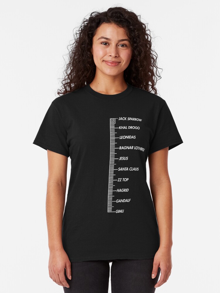 adult tshirt ruler