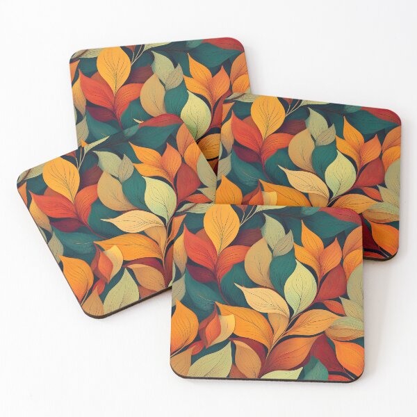 Item preview, AI Autumn’s Leaves Pattern designed and sold by shopfindingbeni.