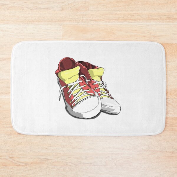 Item preview, Red & custard yellow sneakers   designed and sold by m-yoga-store.
