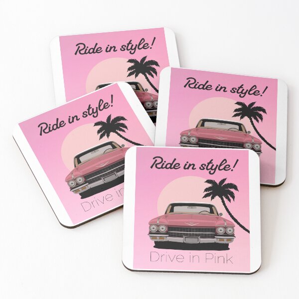 Item preview, Vintage Pink Cadillac – Ride in Style, Drive in Pink Retro Design designed and sold by UrbanPopDesigns.
