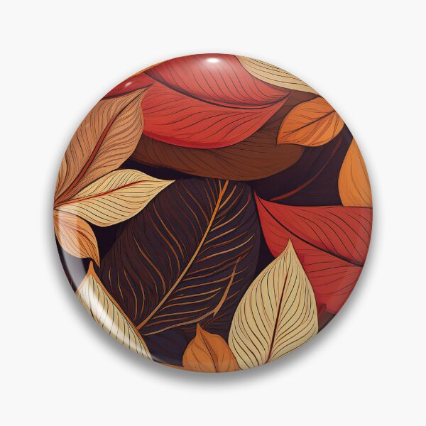 Item preview, AI Autumn’s Brown Leaves Pattern designed and sold by shopfindingbeni.