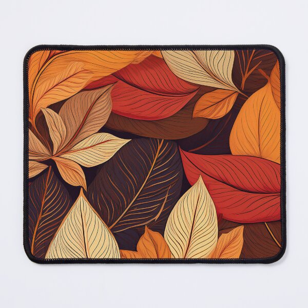 Item preview, AI Autumn’s Brown Leaves Pattern designed and sold by shopfindingbeni.