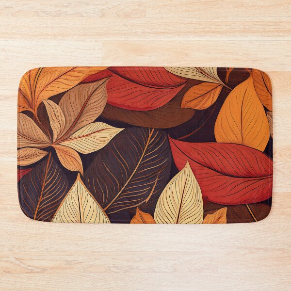 Item preview, AI Autumn’s Brown Leaves Pattern designed and sold by shopfindingbeni.