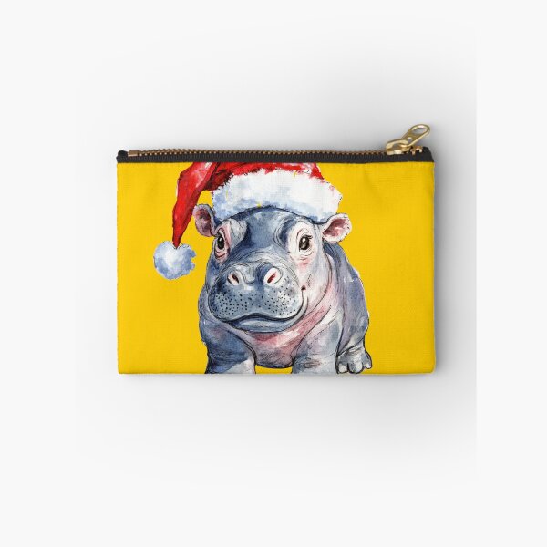 Item preview, Hippopotamus Christmas - Funny Illustration designed and sold by Fab-Haven.