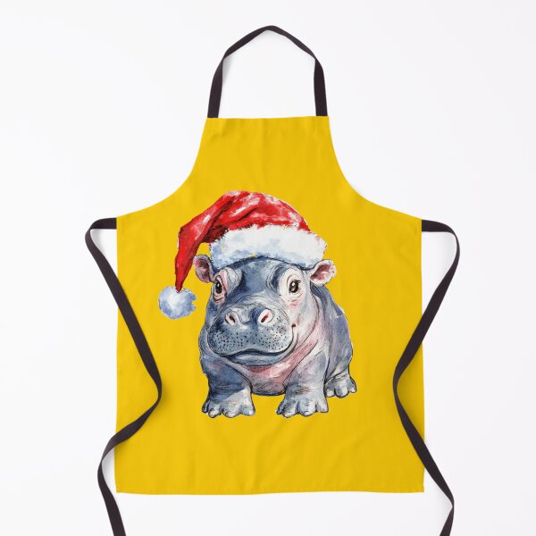 Item preview, Hippopotamus Christmas - Funny Illustration designed and sold by Fab-Haven.