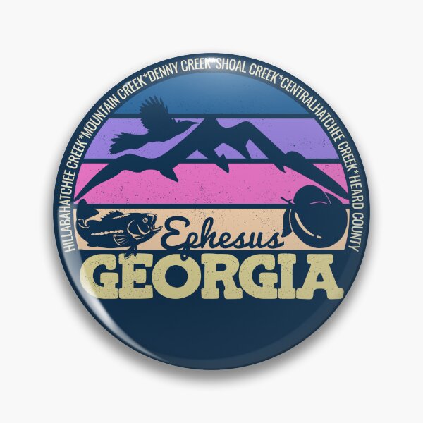 Item preview, Ephesus Georgia Sunset Retro Vintage Local Pride Logo designed and sold by CRHPOD20.
