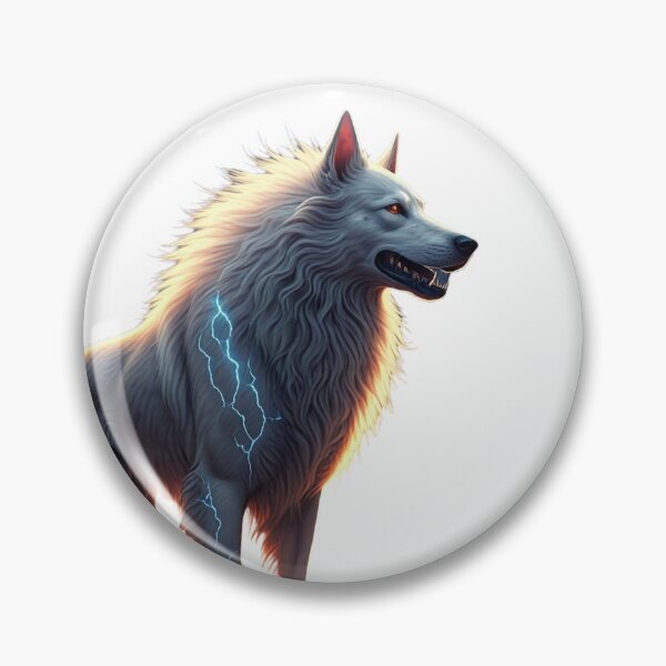 Item preview, lightning wolf designed and sold by MurtazaMosavi.