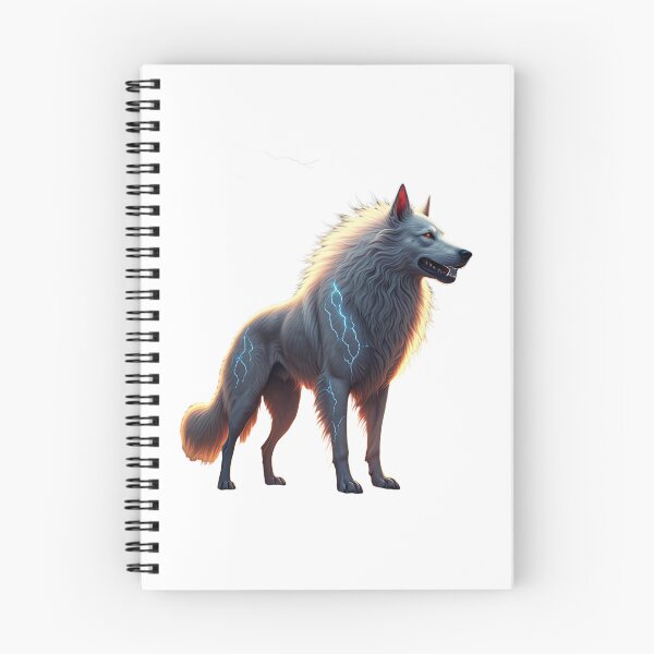 Item preview, lightning wolf designed and sold by MurtazaMosavi.