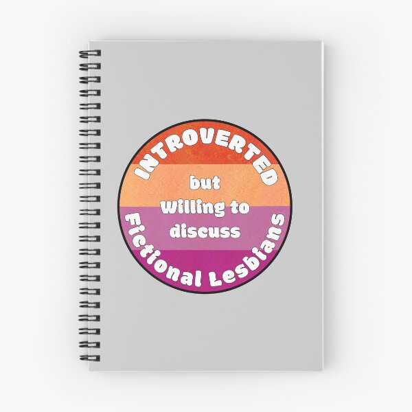 Item preview, Introverted but willing to discuss fictional lesbians  designed and sold by HazeBeanDesigns.