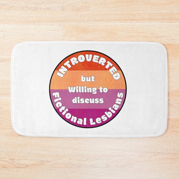 Item preview, Introverted but willing to discuss fictional lesbians  designed and sold by HazeBeanDesigns.