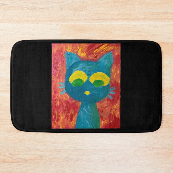 Item preview, Blue Cat Painting designed and sold by mmBugJuice.