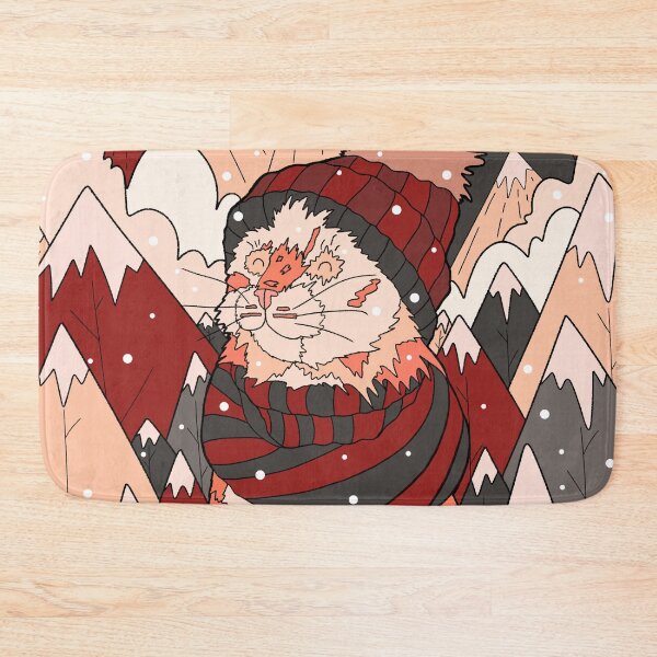 Item preview, Cozy winter cat designed and sold by Swadeillustrations.