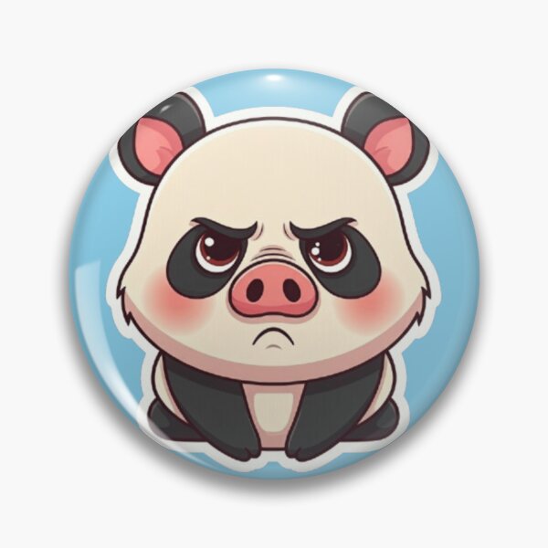 Item preview, Grumpy Pig Panda designed and sold by StickersRyous.