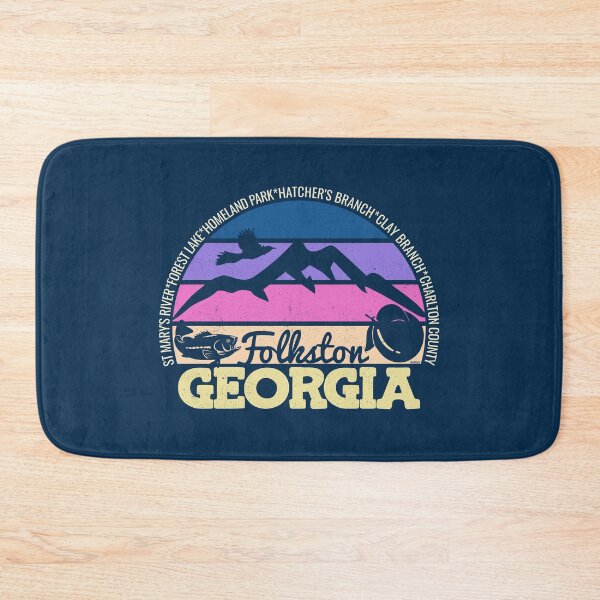 Item preview, Folkston Georgia Sunset Retro Vintage Local Pride Logo designed and sold by CRHPOD20.