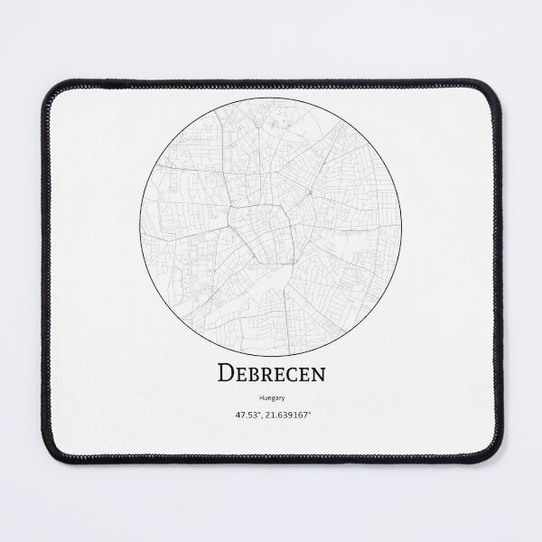 Item preview, Topography of Debrecen designed and sold by JohnnysHeath.