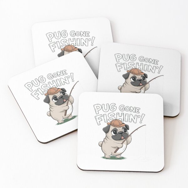 Item preview, Pug Gone Fishin'! designed and sold by pafkrusk.
