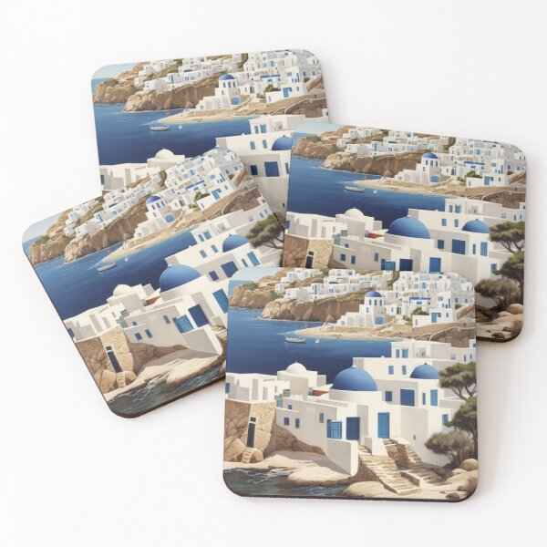 Item preview, 117 Mykonos, Greece Poster Design designed and sold by Alexis Art Collection.