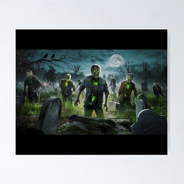 Item preview, ZOMBIE APOCALYPSE HALLOWEEN GRAPHIC DESIGN  designed and sold by YourTrendyTees.