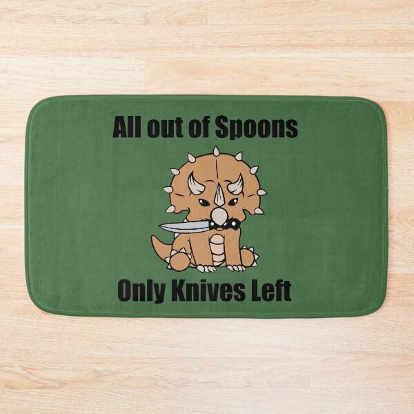 Item preview, All out of spoons only knives left (Triceratops) designed and sold by CaitlynConnor.