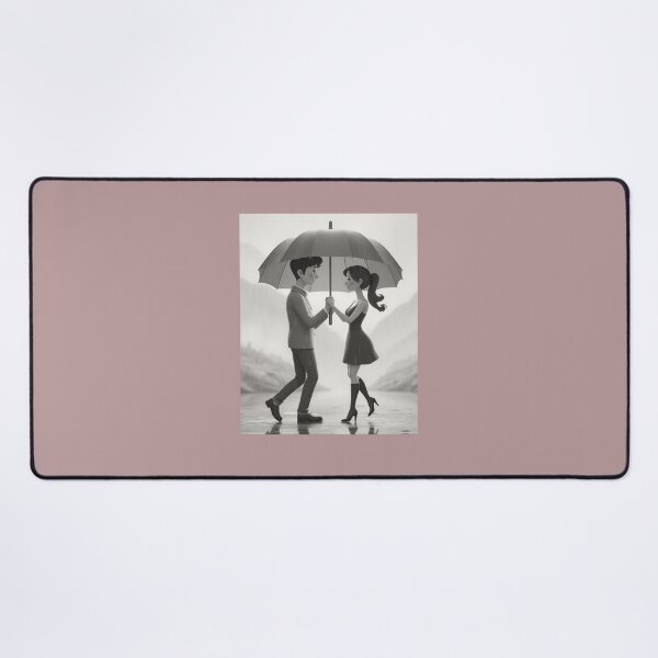 Item preview, Loving Couple Sharing a Moment in the Rain designed and sold by choder61.