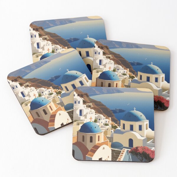 Item preview, 121 Santorini, Greece Poster Design designed and sold by Alexis Art Collection.