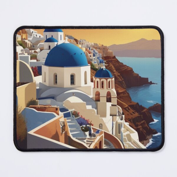 Item preview, 122 Santorini, Greece Poster Design designed and sold by Alexis Art Collection.